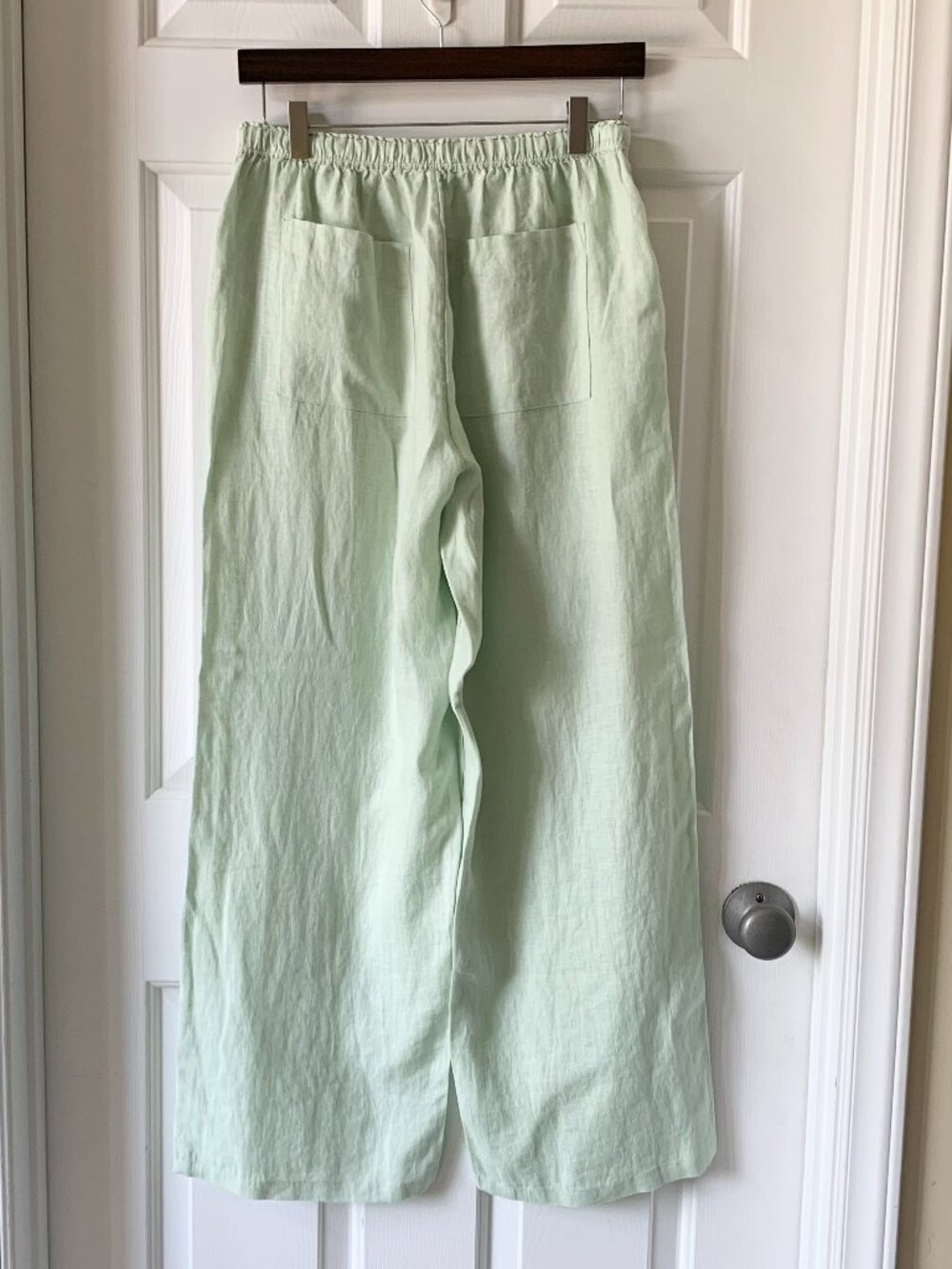 NWT J. Crew Soleil Pant in Linen, Mint Green, Size Small - Picture 6 of 10